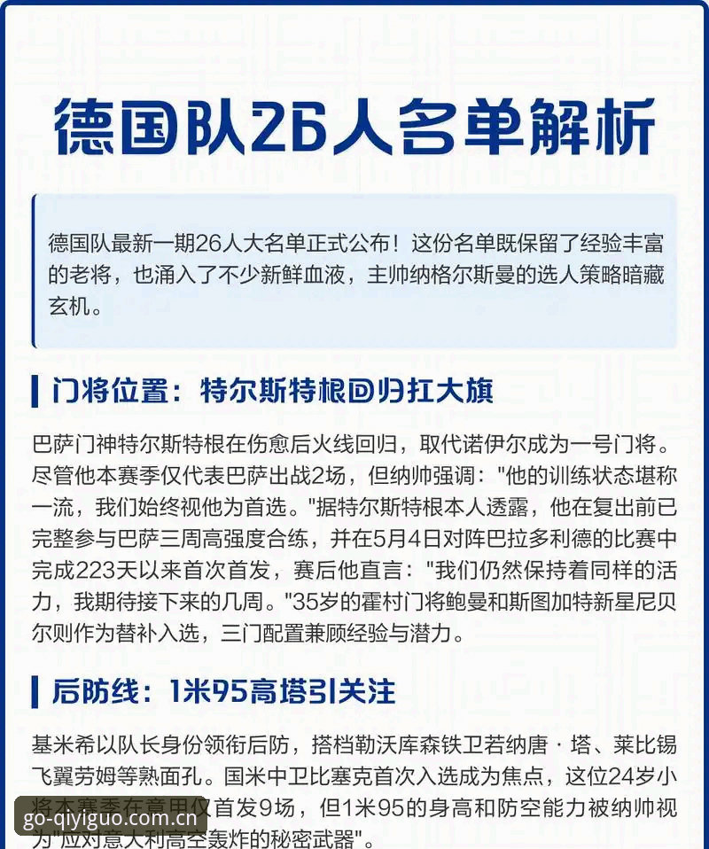 揭秘德国队世界杯名单背后的深层布局：诺伊尔回归与卡尔新星的战略密码